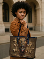 Angelic Affluence Leather Bucket Bag QR0XD756