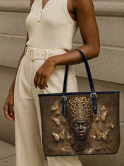 Angelic Affluence Leather Bucket Bag QR0XD756