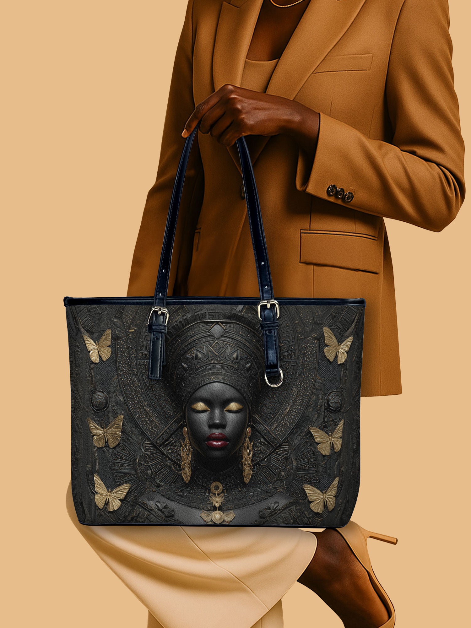 Blessed Dominion Leather Bucket Bag QR0XD754