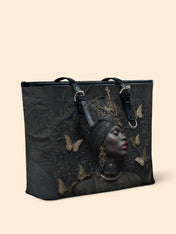 Celestial Ancestry Leather Bucket Bag QR0XD755