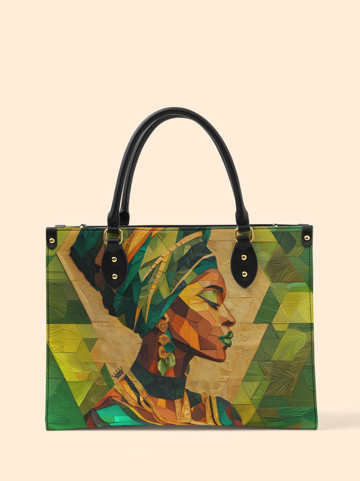 Emerald Grace Premium Leather Handbag QR0TD355