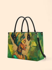 Emerald Grace Premium Leather Handbag QR0TD355