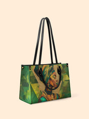 Emerald Grace Premium Leather Handbag QR0TD355