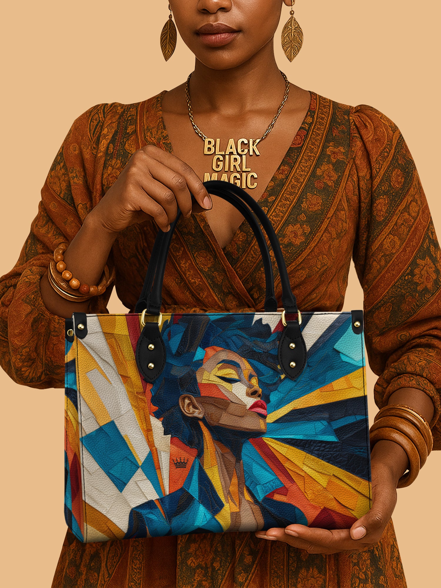 Eternal Flame Premium Leather Handbag QR0TD364