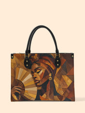 Golden Serenade Premium Leather Handbag QR0TD358