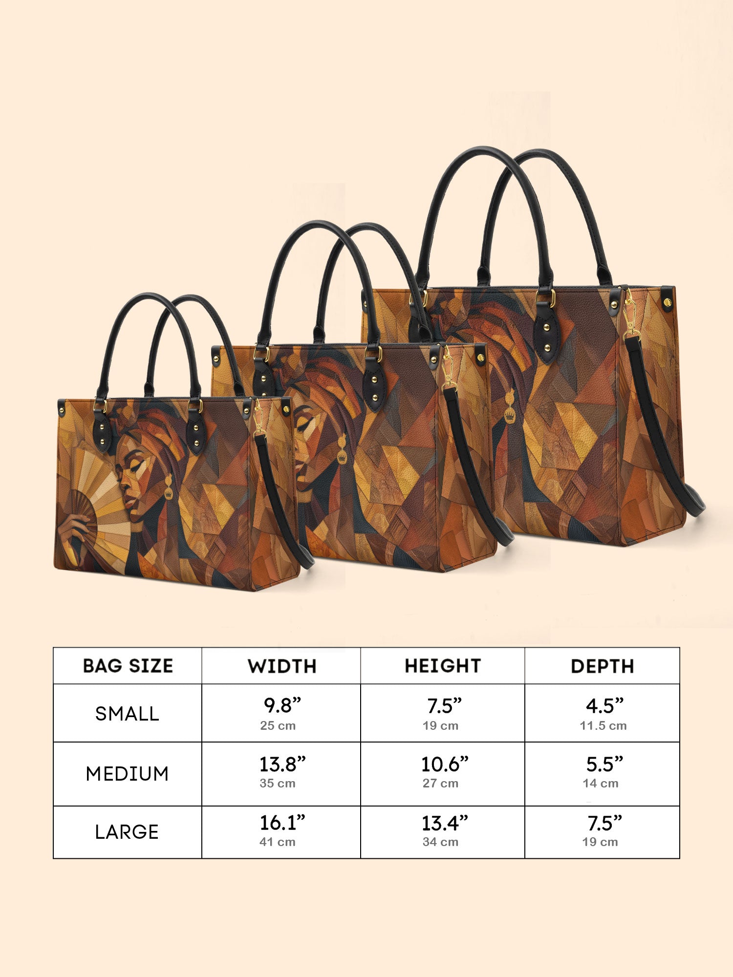 Golden Serenade Premium Leather Handbag QR0TD358