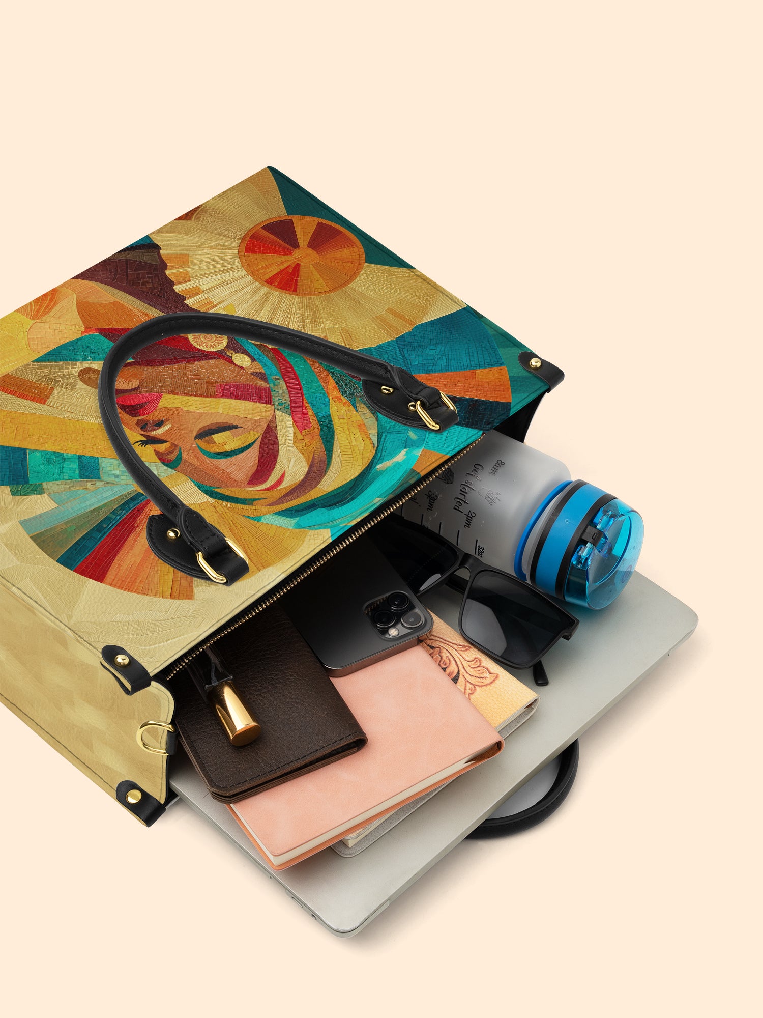 Sunlit Majesty Premium Leather Handbag QR0TD370