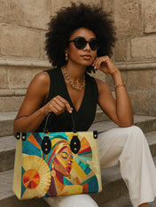 Sunlit Majesty Premium Leather Handbag QR0TD370