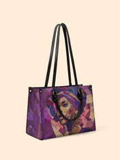 Violet Crown Premium Leather Handbag QR0TD361