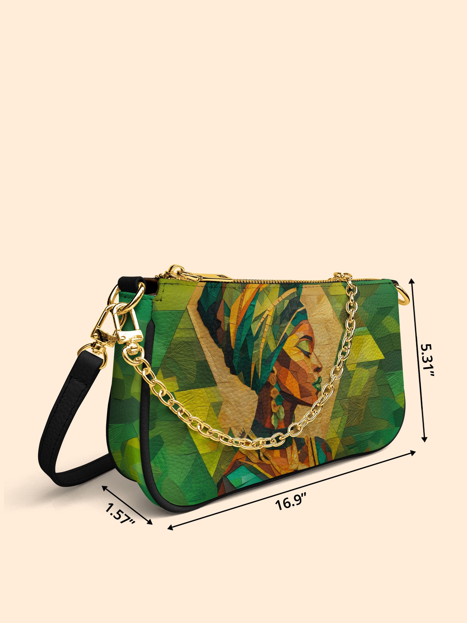 Emerald Grace Classic Zip Pochette QR0TD356