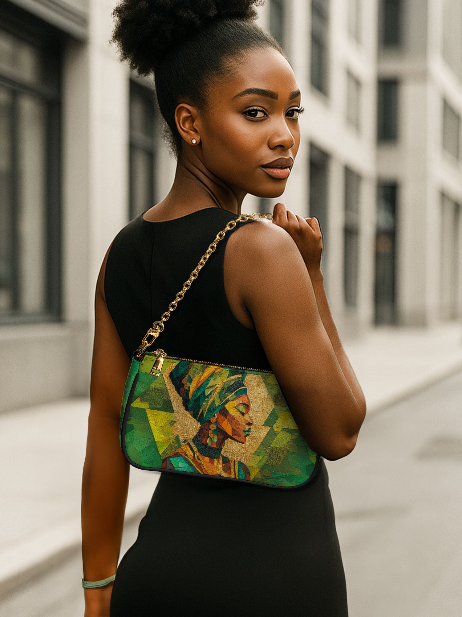 Emerald Grace Classic Zip Pochette QR0TD356