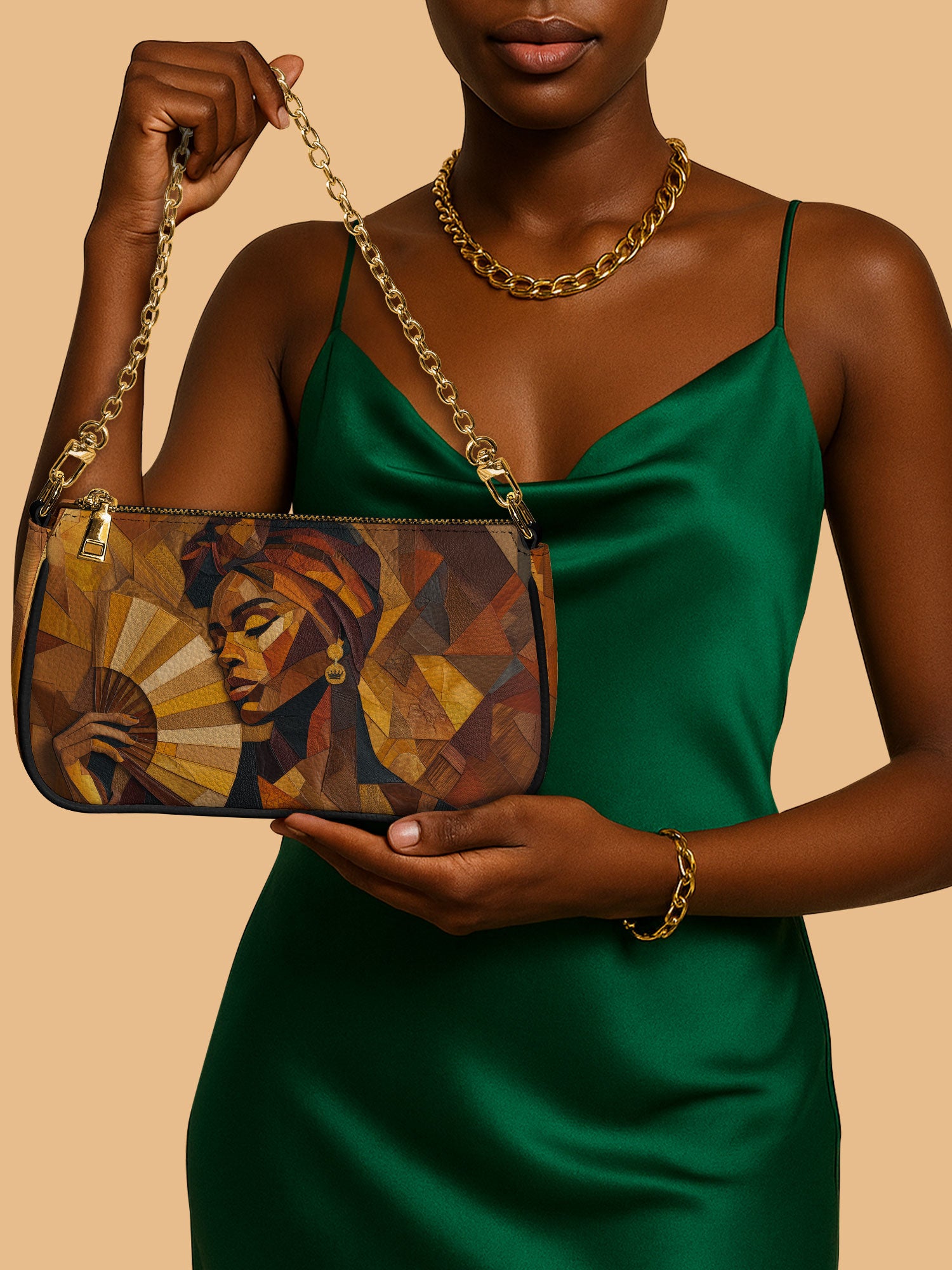 Golden Serenade Classic Zip Pochette QR0TD359