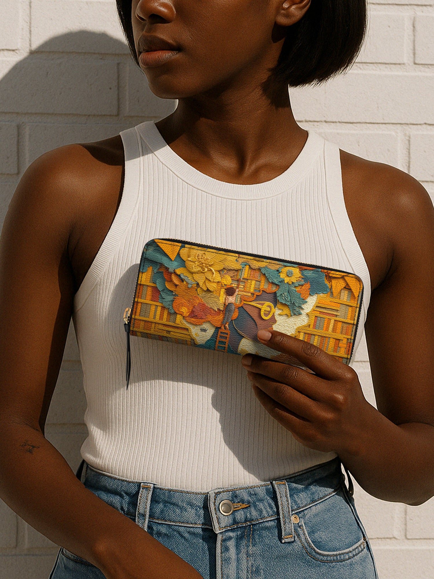 Bound by Knowledge Slimline Zippy Wallet QR0TD032