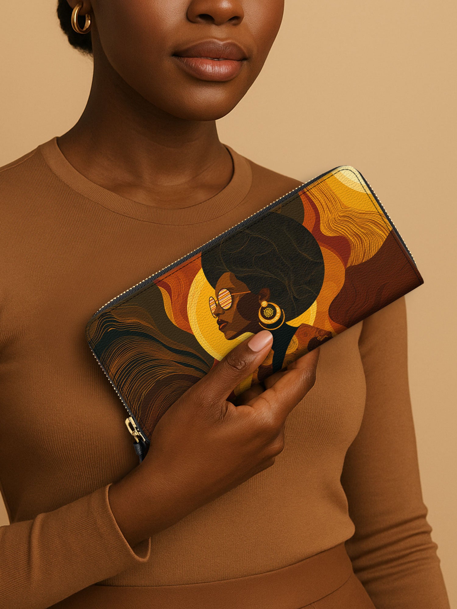 Bold In Black Slimline Zippy Wallet QR0TD388