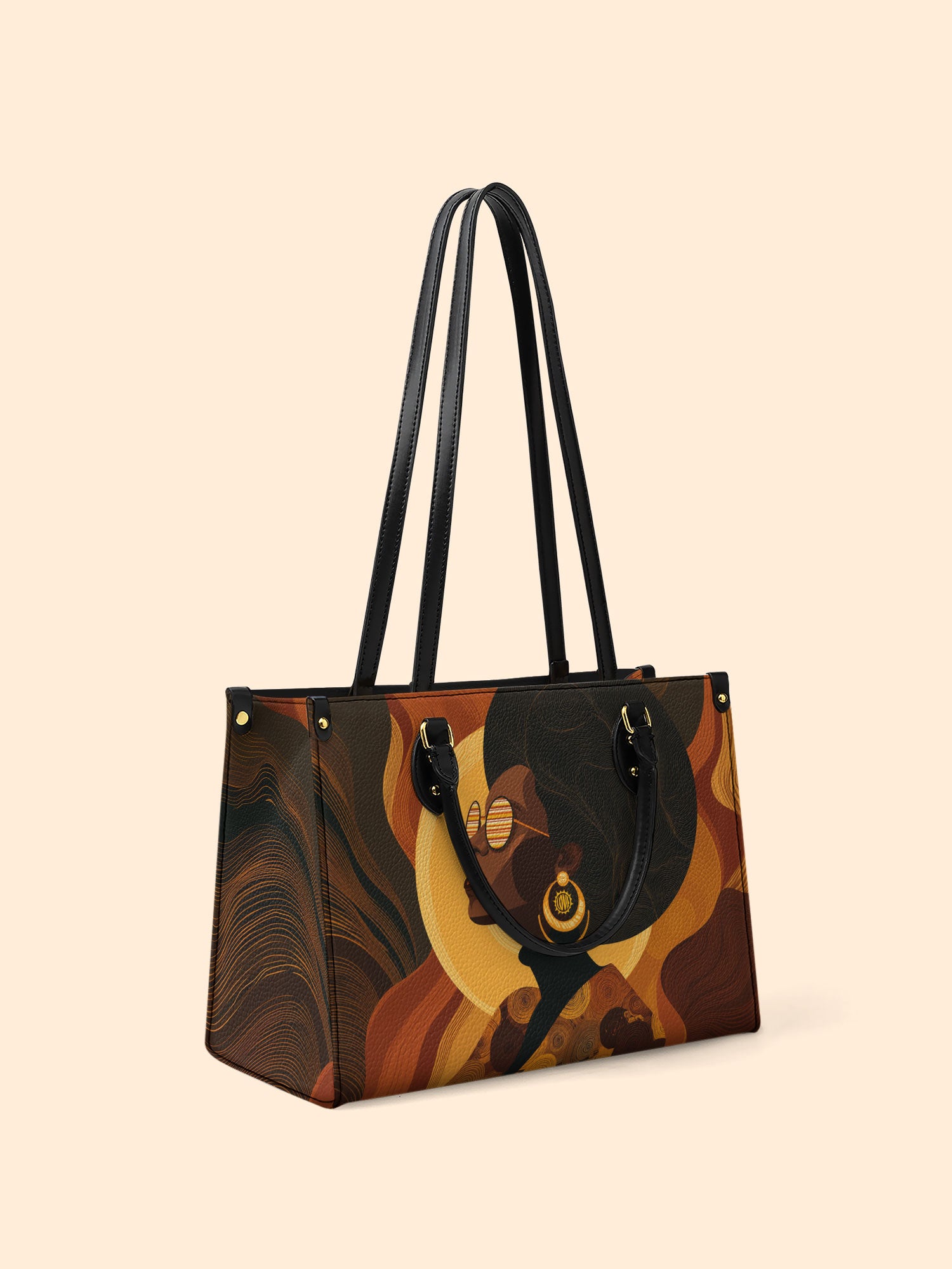 Bold In Black Premium Leather Handbag QR0TD382