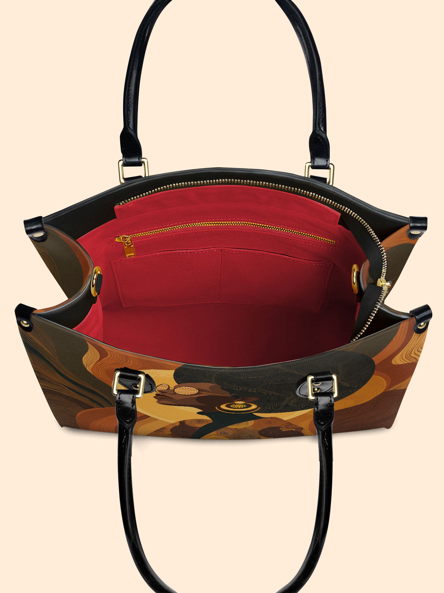 Bold In Black Premium Leather Handbag QR0TD382