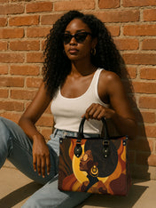 Bold In Black Premium Leather Handbag QR0TD382