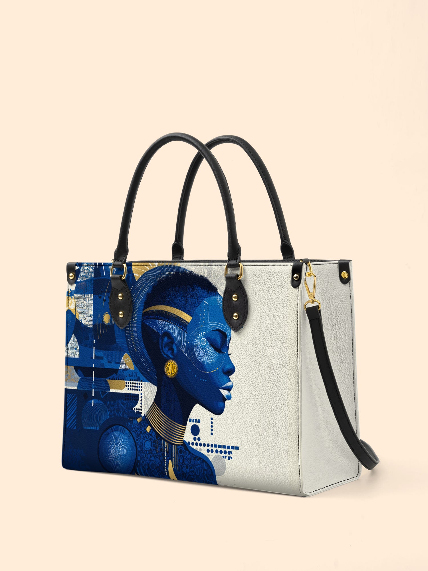 Raw Majesty Premium Leather Handbag QR0TD412