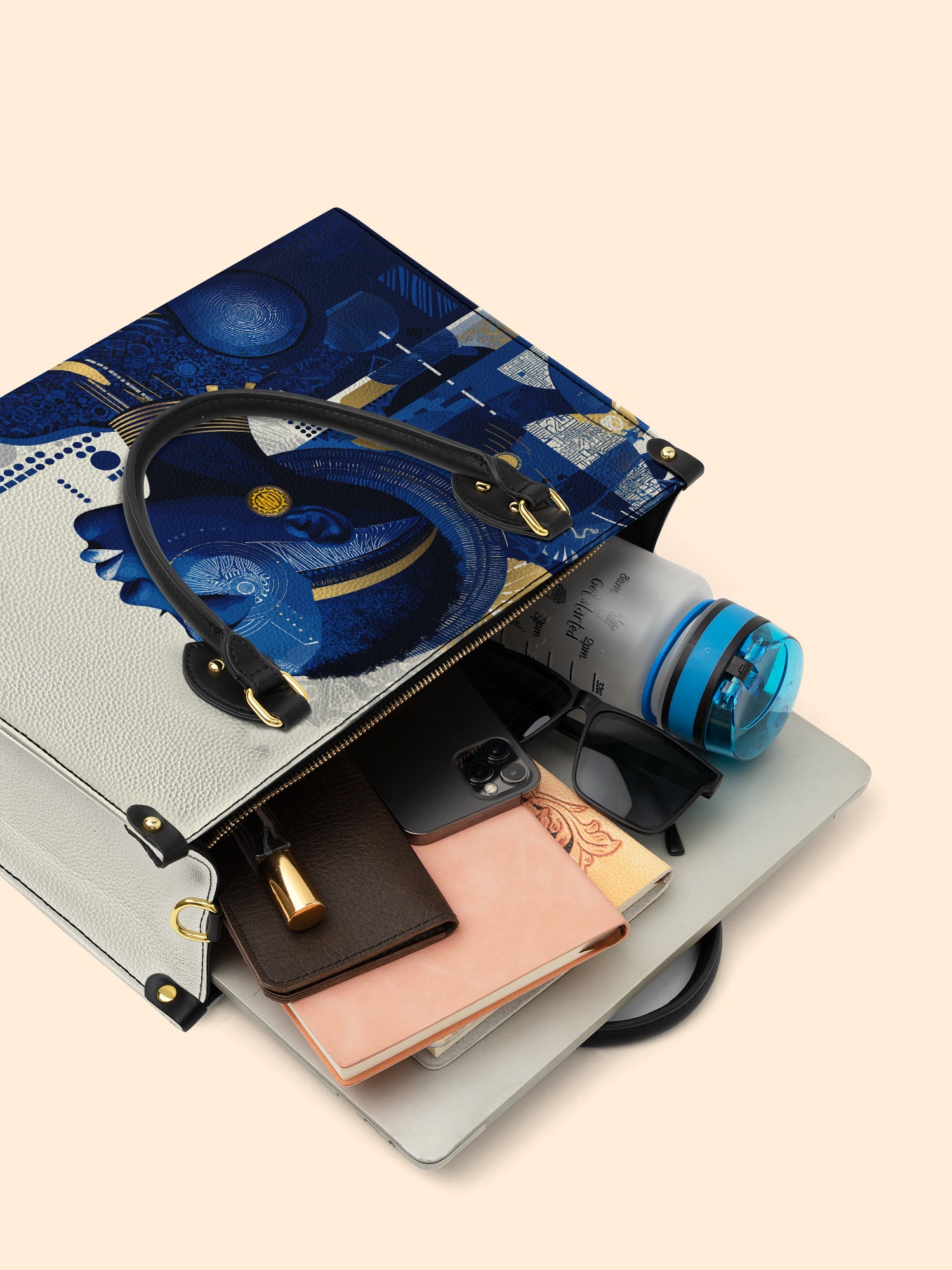 Raw Majesty Premium Leather Handbag QR0TD412