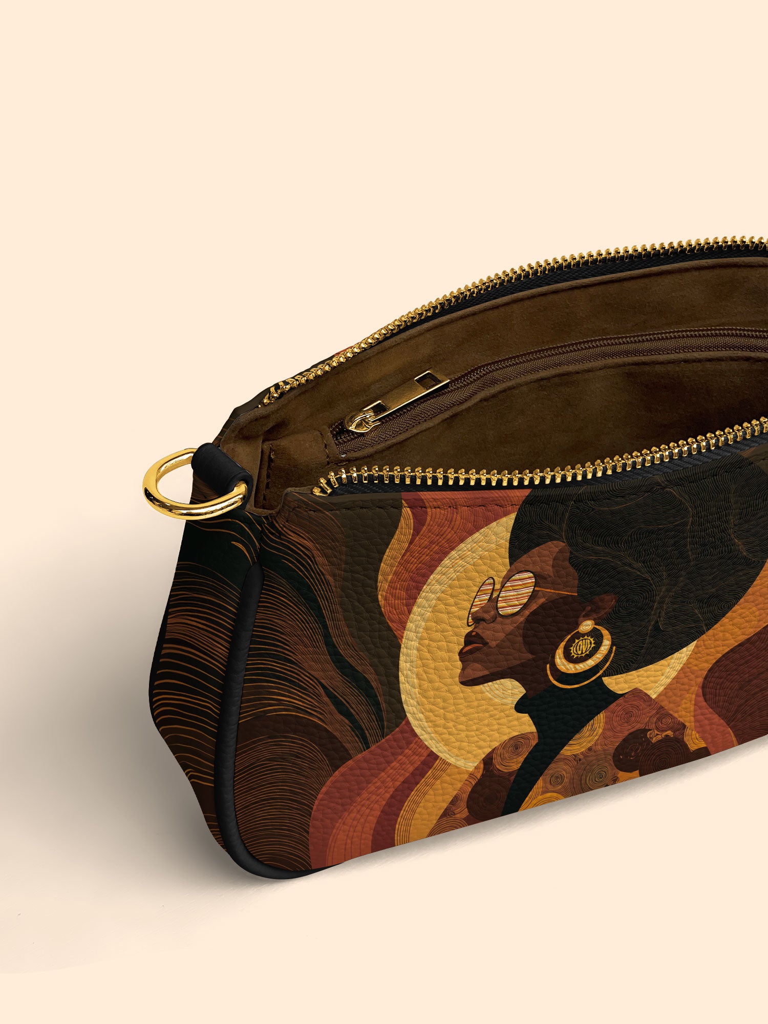 Bold In Black Classic Zip Pochette QR0TD387