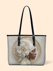 Blossom Goddess Leather Bucket Bag QR0TD478