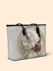 Blossom Goddess Leather Bucket Bag QR0TD478