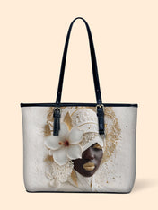 Ivory Bloom Leather Bucket Bag QR0TD479