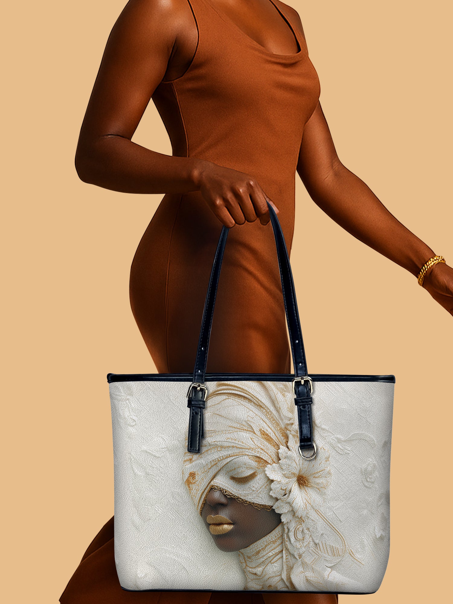 Pure Crown Leather Bucket Bag QR0TD480