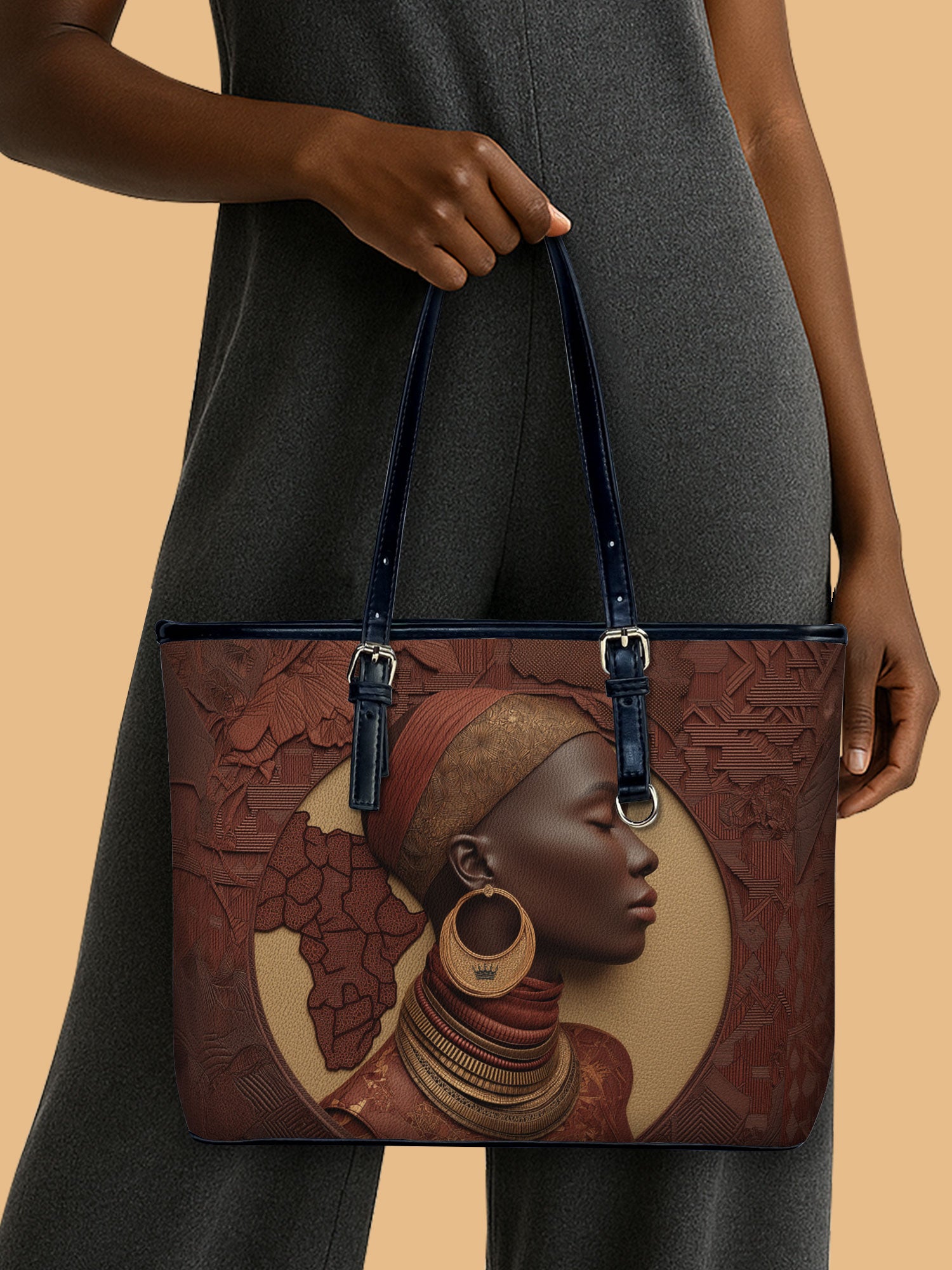 Afri Soul Leather Bucket Bag QR0TD420