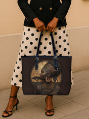 Africa's Spirit Leather Bucket Bag QR0TD417