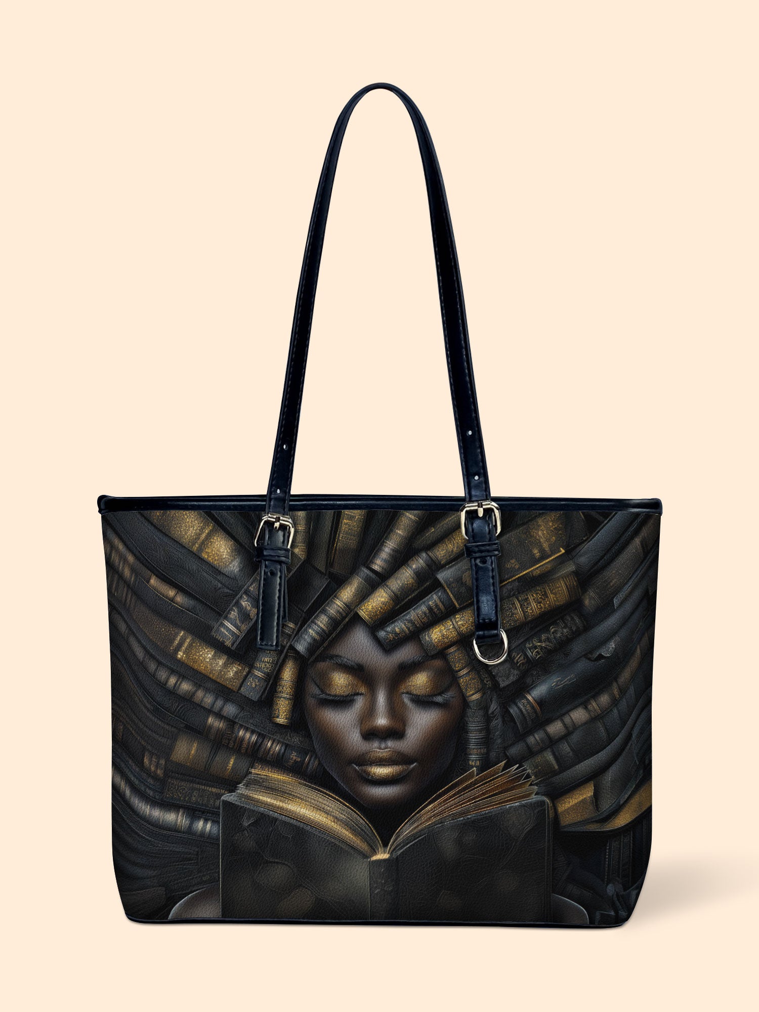 Books, Dreams, and Beyond Leather Bucket Bag QR0TD426