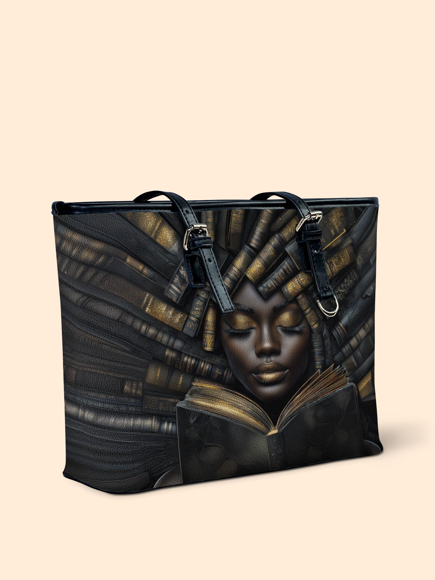 Books, Dreams, and Beyond Leather Bucket Bag QR0TD426