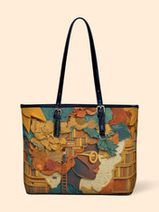 Bound by Knowledge Leather Bucket Bag QR0TD424