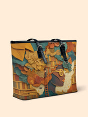 Bound by Knowledge Leather Bucket Bag QR0TD424