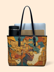 Bound by Knowledge Leather Bucket Bag QR0TD424