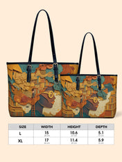 Bound by Knowledge Leather Bucket Bag QR0TD424