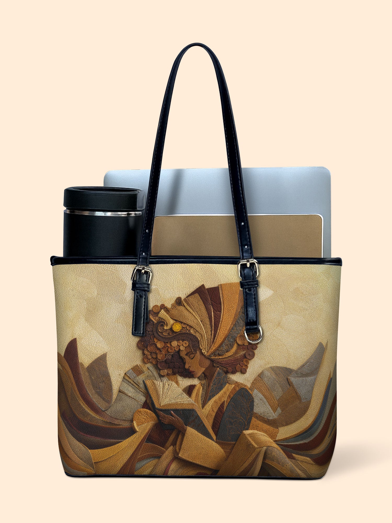 Literary Queen Leather Bucket Bag QR0TD425