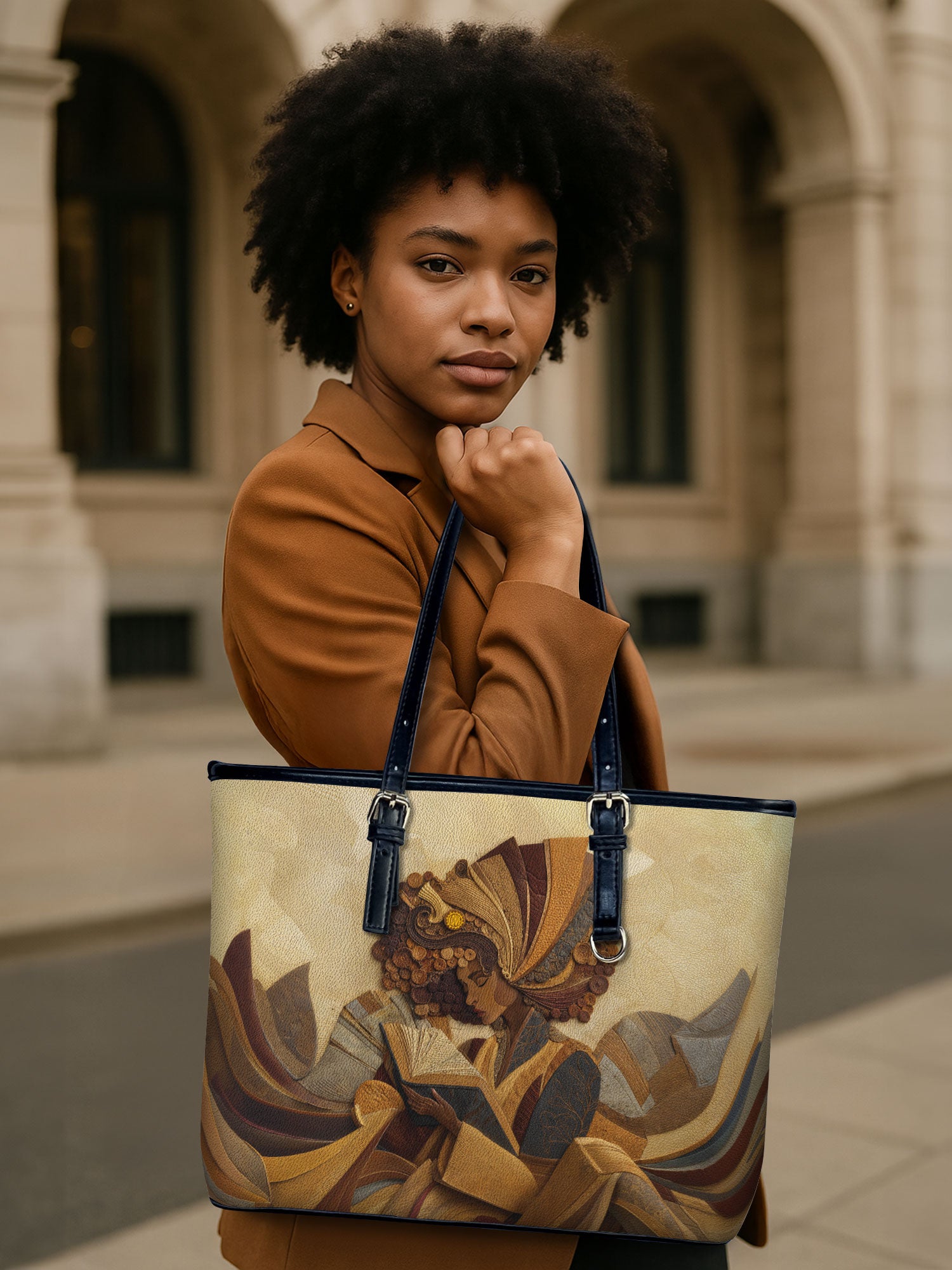 Literary Queen Leather Bucket Bag QR0TD425