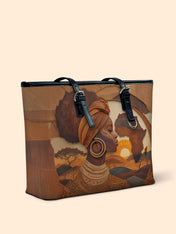 Roots of Africa Leather Bucket Bag QR0TD416