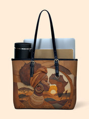 Roots of Africa Leather Bucket Bag QR0TD416