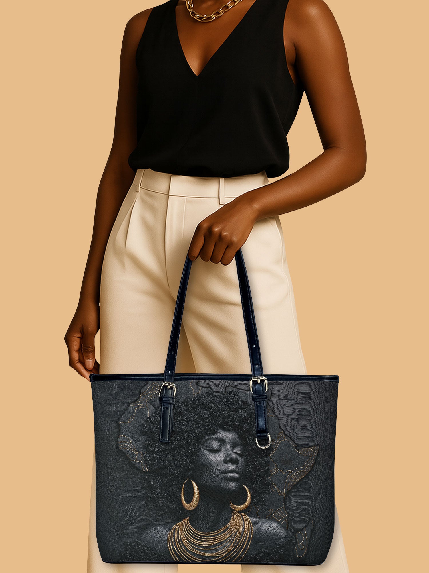 Back to Africa Leather Bucket Bag QR0TD418