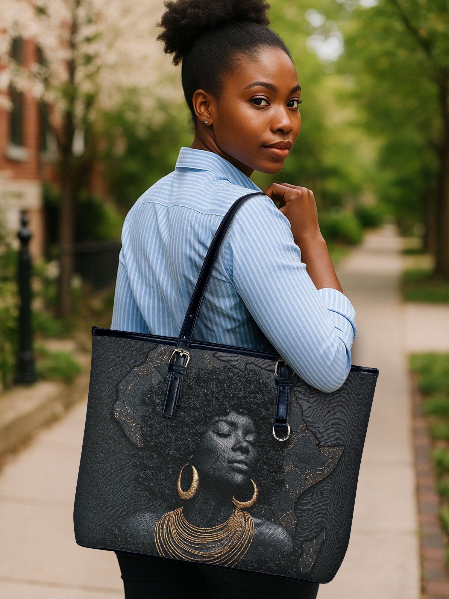 Back to Africa Leather Bucket Bag QR0TD418