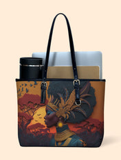 African Aspirations Leather Bucket Bag QR0HH145