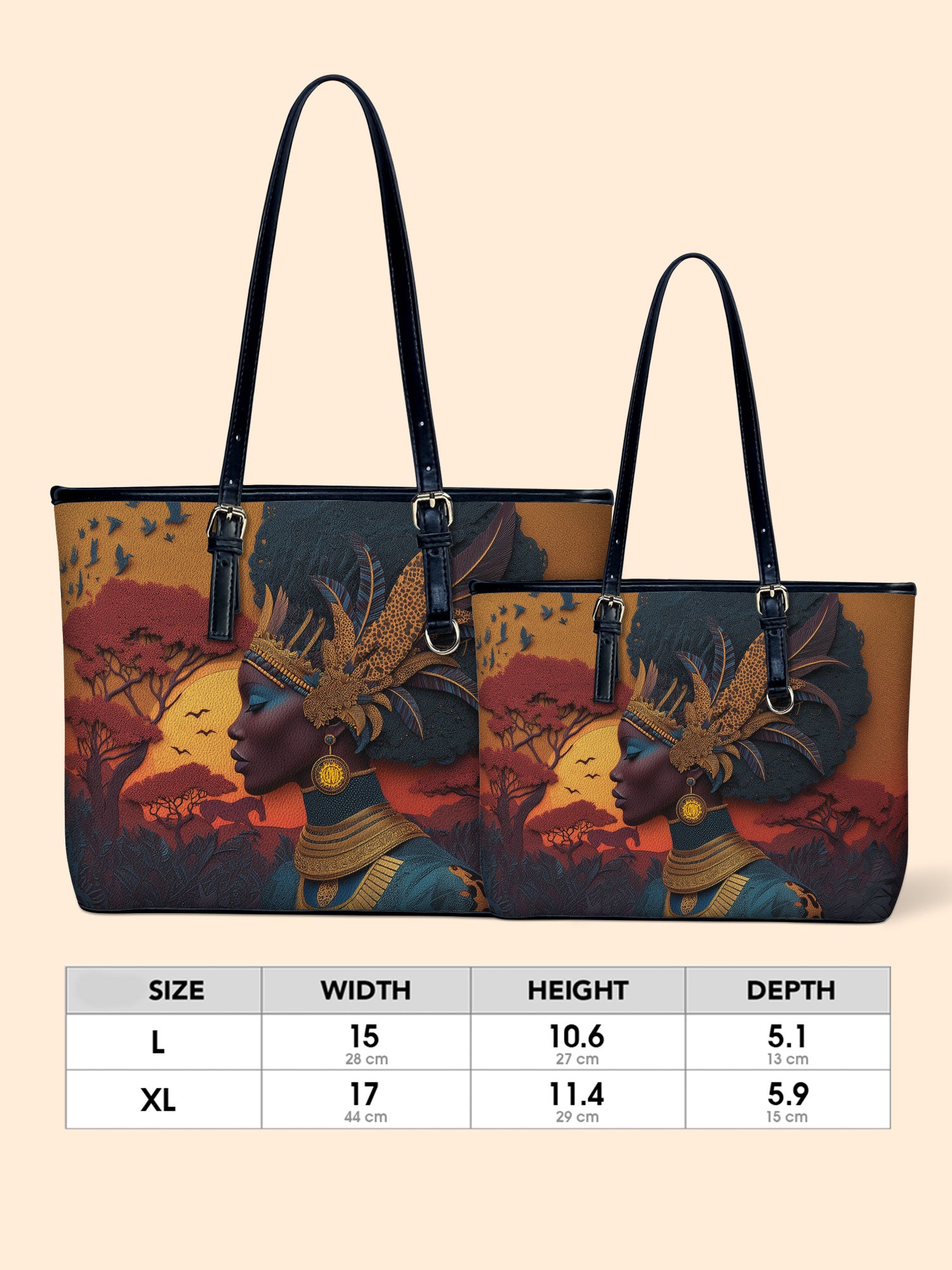 African Aspirations Leather Bucket Bag QR0HH145