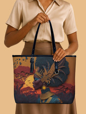 African Aspirations Leather Bucket Bag QR0HH145