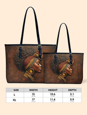 Afro-Elegance Leather Bucket Bag QR0HH147