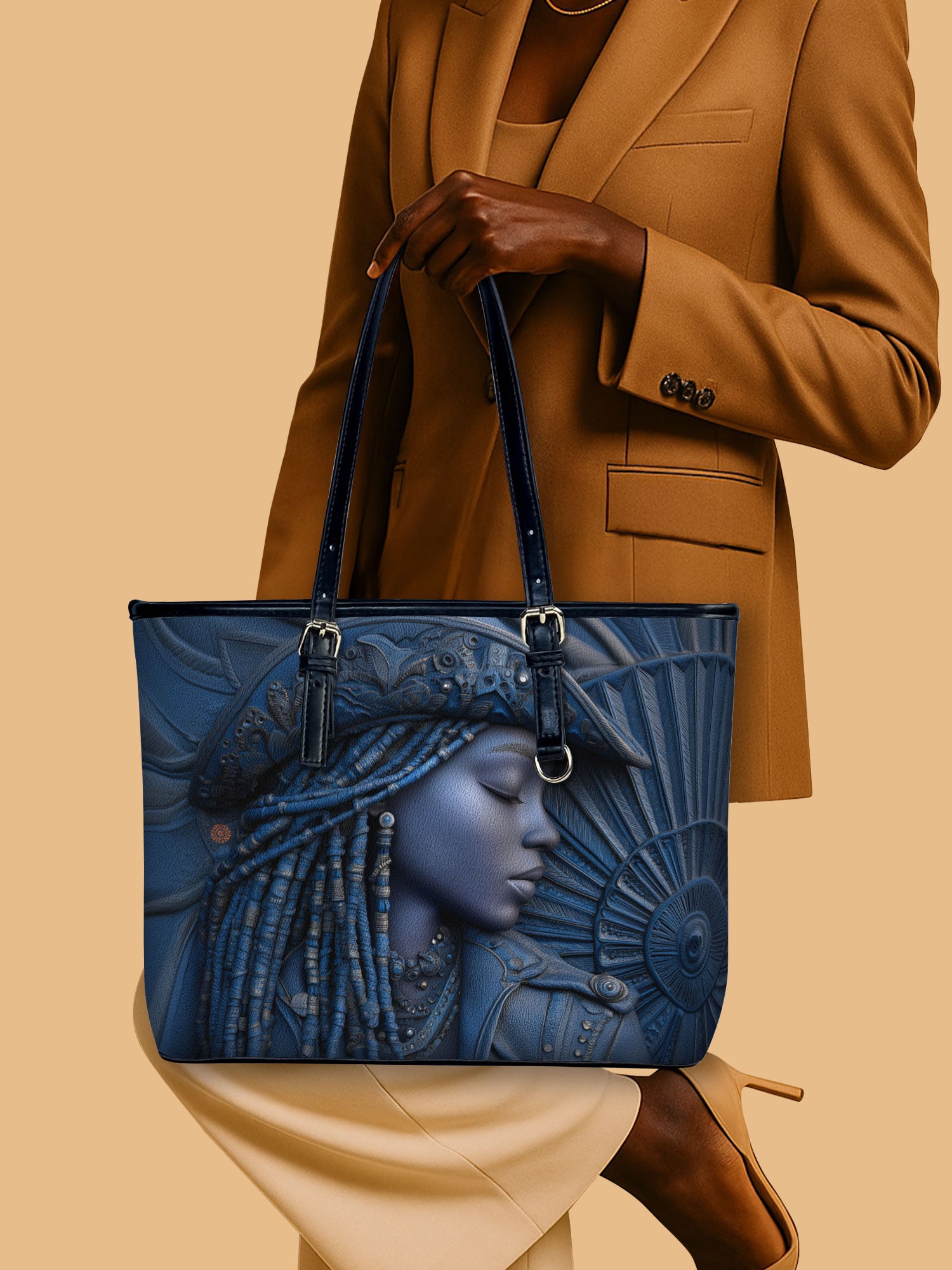 Cowgirl Noir Leather Bucket Bag QR0TD466