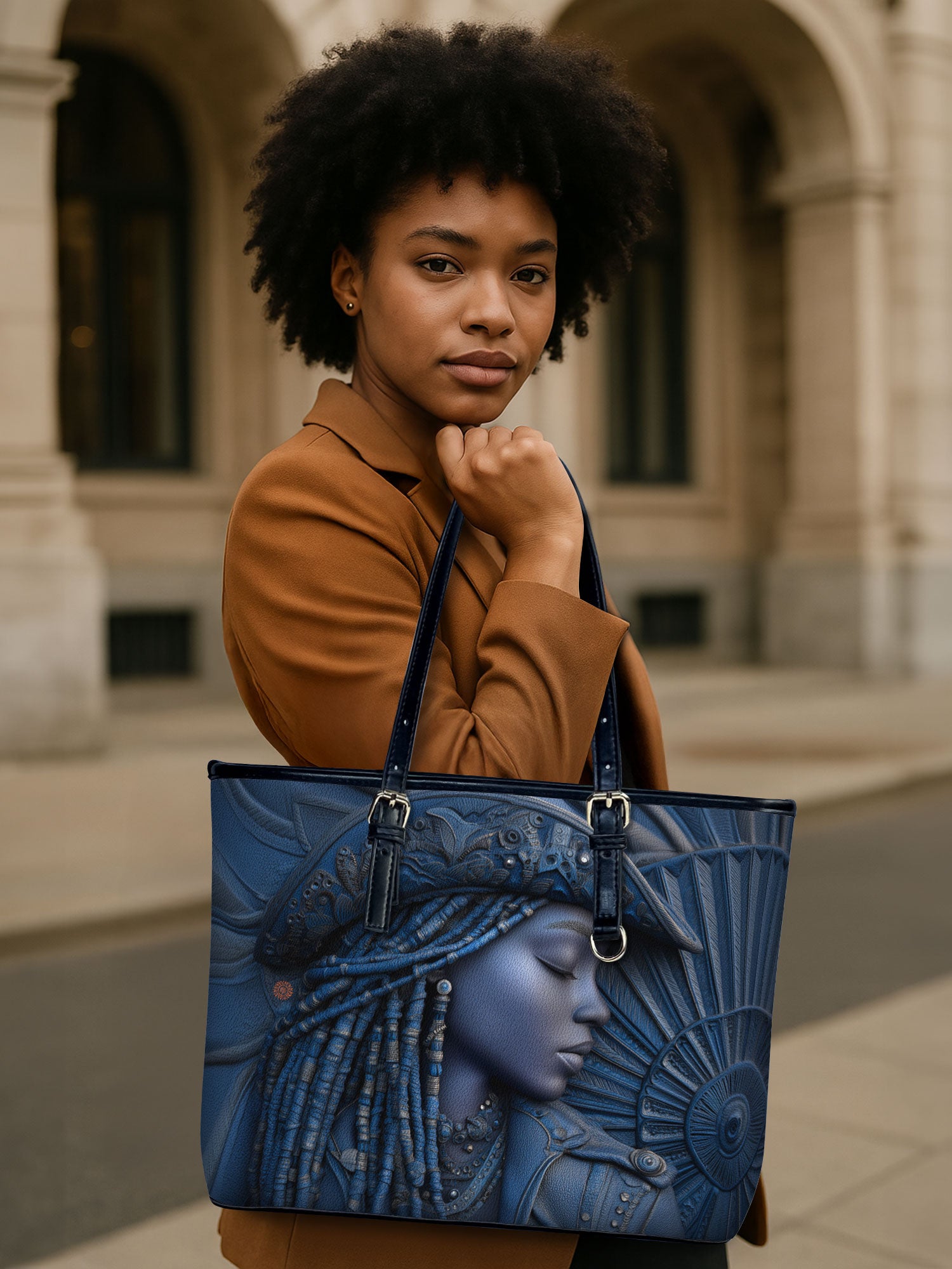 Cowgirl Noir Leather Bucket Bag QR0TD466