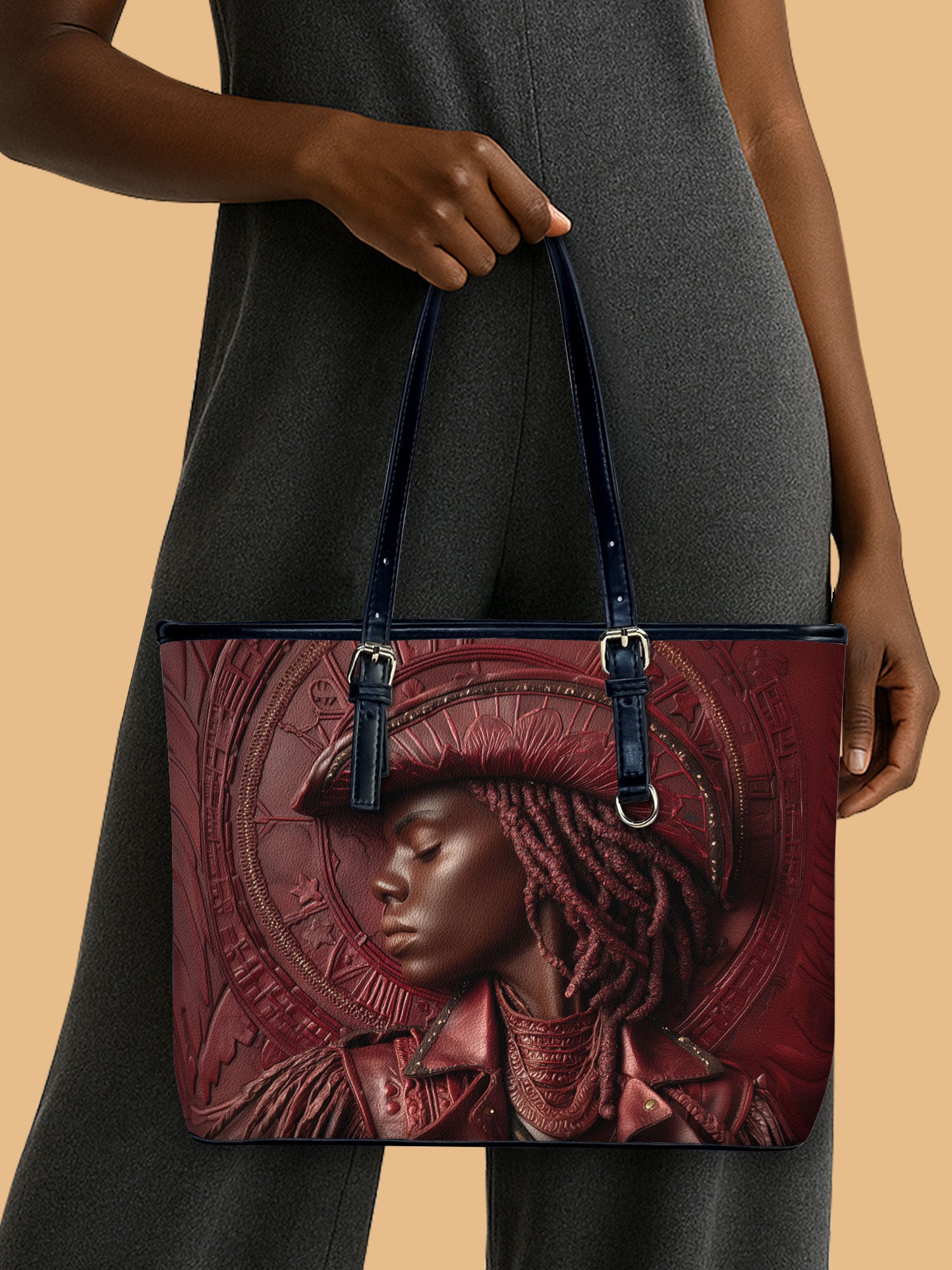 Golden Spur Leather Bucket Bag QR0TD472