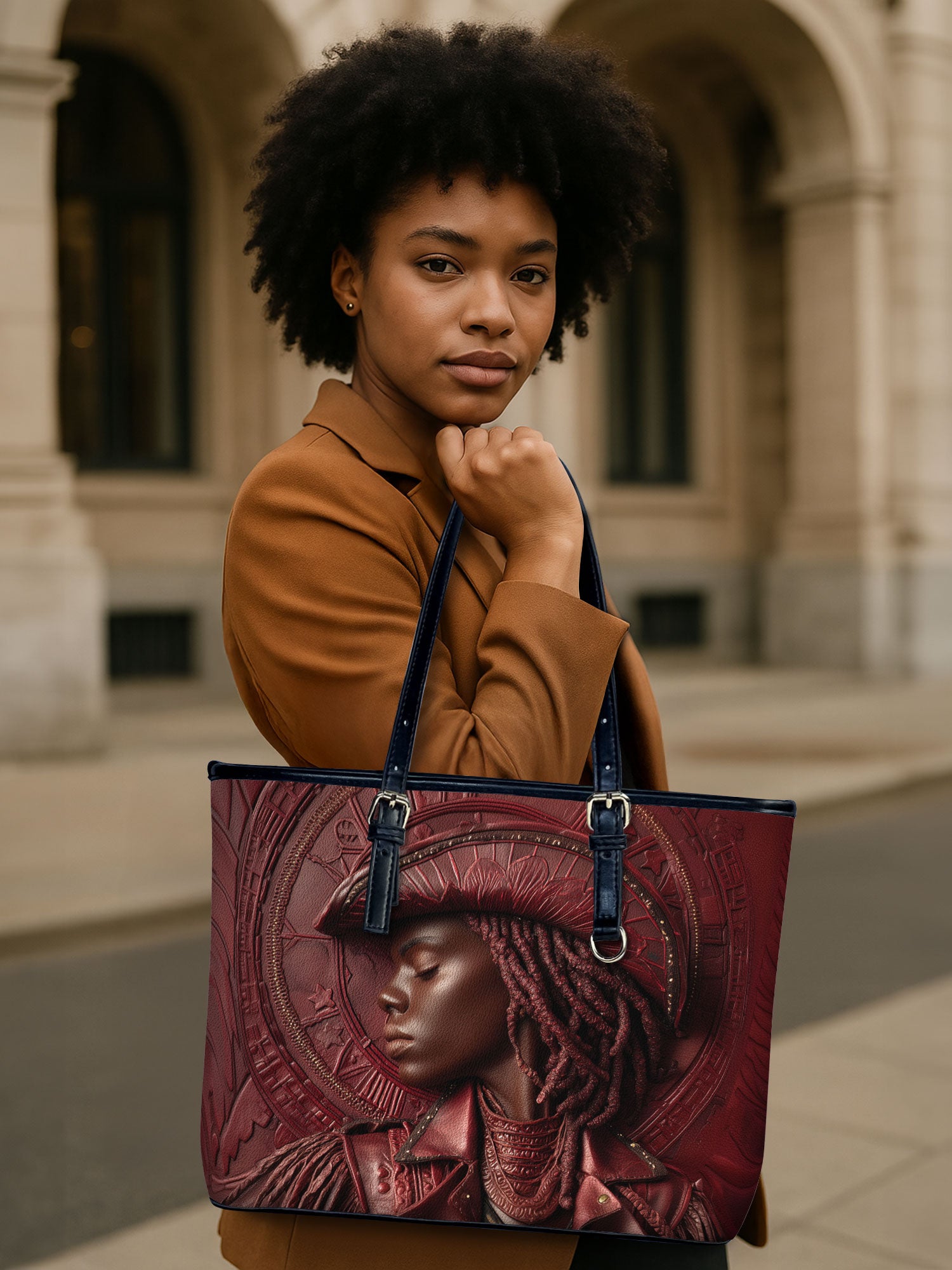 Golden Spur Leather Bucket Bag QR0TD472